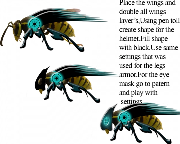 Creation of Battle Wasp: Step 4